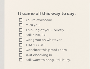 One Postcard, All The Feelings