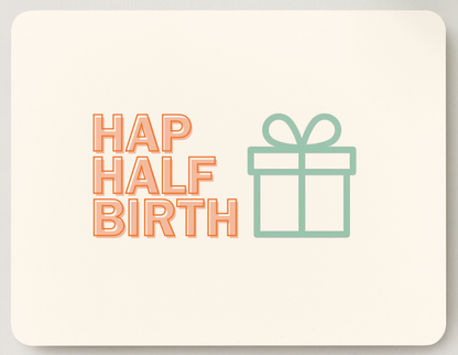 Half Birthday, Half Card