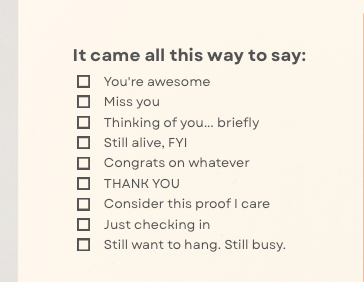 One Postcard, All The Feelings