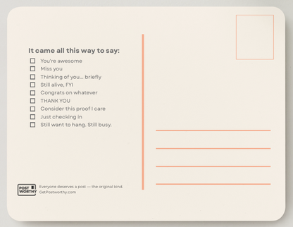 One Postcard, All The Feelings