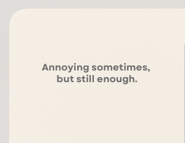 Enoughness Confirmed